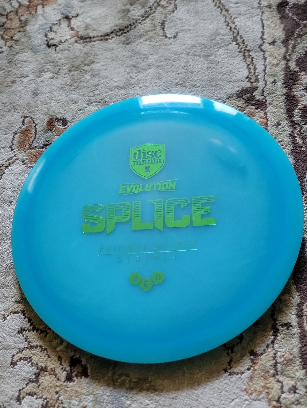 NEW Discmania Evolution Splice Disc - Blue with Lime Stamp 168 GRAMS